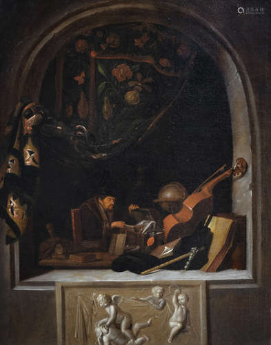 Dutch School, in the manner of Gerrit Dou (1613-1675): The a...