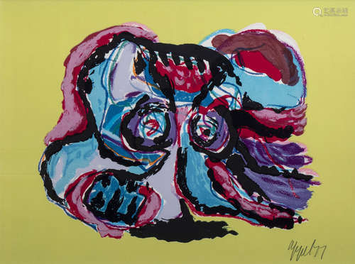 Karel Appel (1921-2006): Untitled, serigraph, dated (19)77