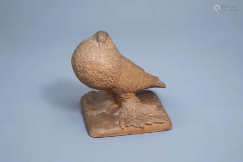 Willy Anthoons (1911-1982): A pigeon, terracotta, ed. 6/15