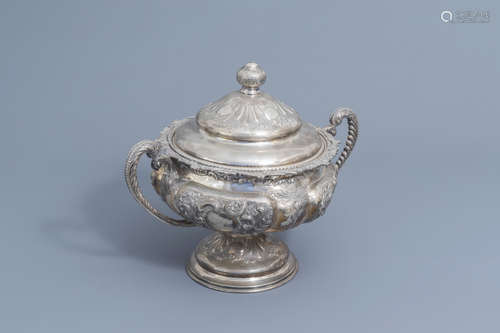 A Spanish silver Historisicm tureen and cover, 915/000, 20th...