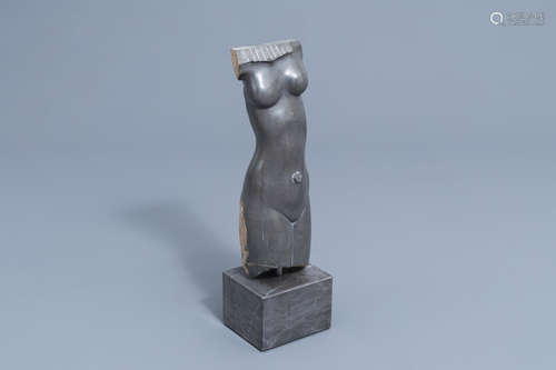 JosŽ Casamayor (1951): Naked lady, carved and polished marbl...