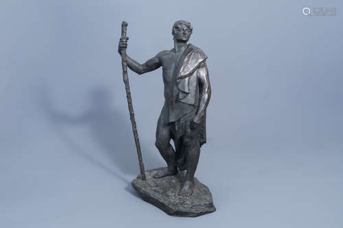 Georges Colin (1876-1917): 'Le chemin parcouru', patinated b...