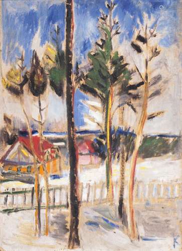 Alfred Kollmar (Bietigheim 1886 - Worpswede 1937). Winter in...