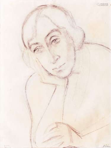 Anita Rée (Hamburg 1885 - Kampen 1933). Portrait Anna Palme.