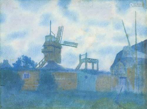 Ernst Eitner (Hamburg 1867 - Hamburg 1955). Moulin de la Gal...