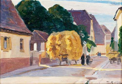 Friedrich Kallmorgen (Altona 1856 - Grötzingen 1924). Erntew...