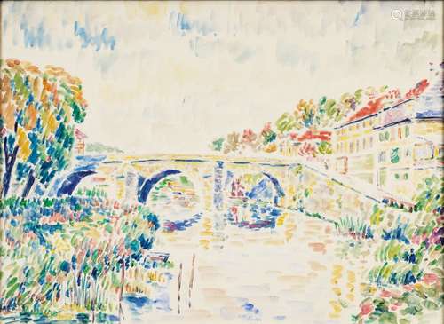 Moritz Melzer (Albendorf 1877 - Berlin 1966). Brücke.