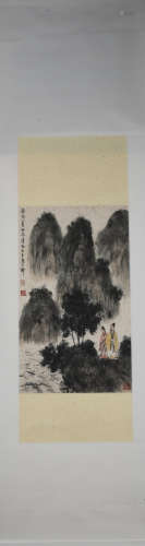 A Fu baoshi's figure painting
