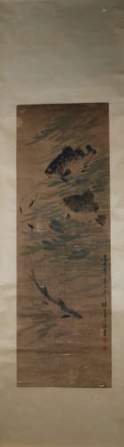 A Sima zhong's fish painting