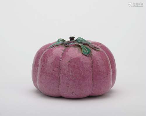 A monochromatic glazed Pumpkin