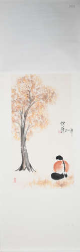 A Ni ping's figure painting