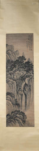 A Wang haoxue's landscape painting