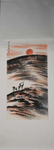 A Fang jizhong's landscape painting