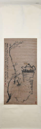 A Li fangying's flower painting