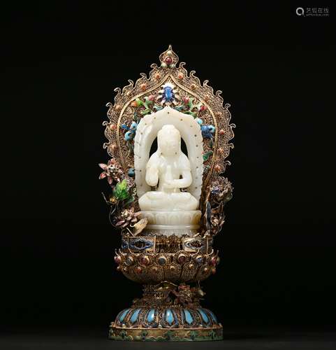 A jade statue of Guanyin