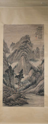 A Wang kun's landscape painting