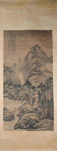 A Wang hui's landscape painting