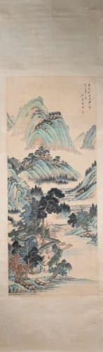 A Zhang peidun's flower and bird painting