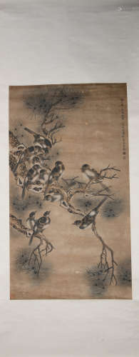 A Bian jingzhao's flower and bird painting