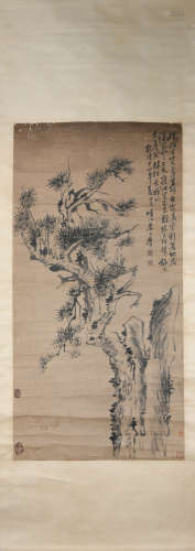 A Li fangying's pine tree painting