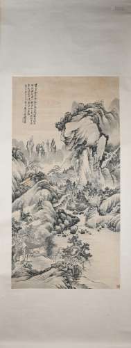 A Dai benxiao's landscape painting
