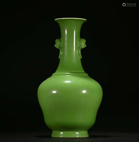 A monochromatic glazed vase