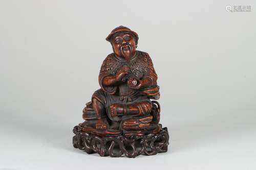 chinese bamboo ornament of figure