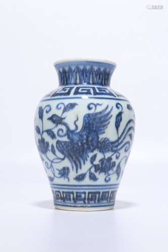 chinese blue and white porcelain vase