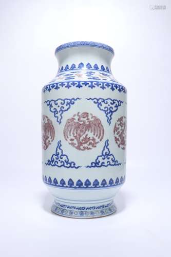 chinese blue and white porcelain lantern vase