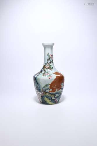 chinese famille rose porcelain vase