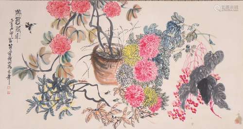 chinese zhang daqian's painting