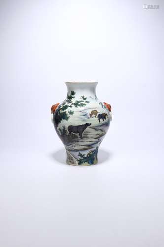 chinese famille rose porcelain pot