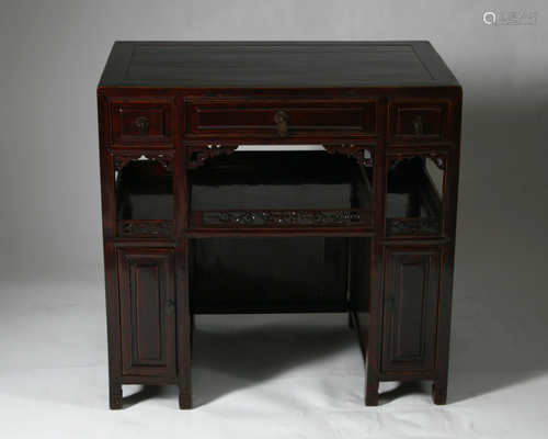 Chinese Lacquered Desk, Late 19th Century