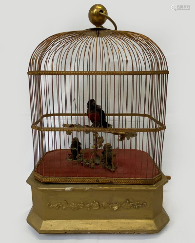 Large Singing Bird Cage Automaton