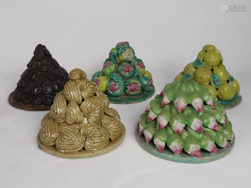 Chinese Alter Porcelain Fruits Assortments