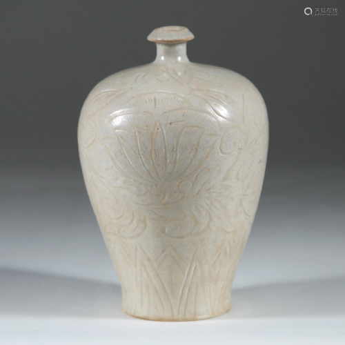 Sung Style Engraved Meiping Vase