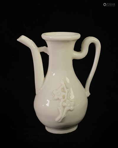 Blanc-de-Chine Ewer, Qing Dyn.