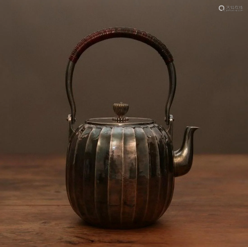 Japanese Silver Teapot With Mark