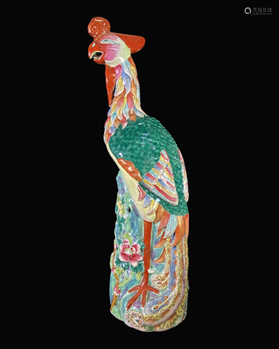 Famille Rose Porcelain Rooster