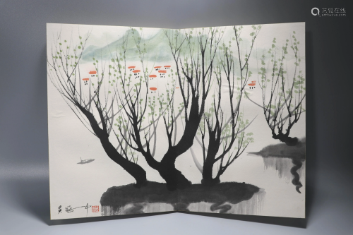 Chinese Painting Album Of Landscape, Wu Guanzhong