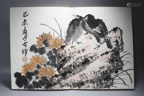 Chinese Painting Album Of Bird & Flower, Li Kuchan