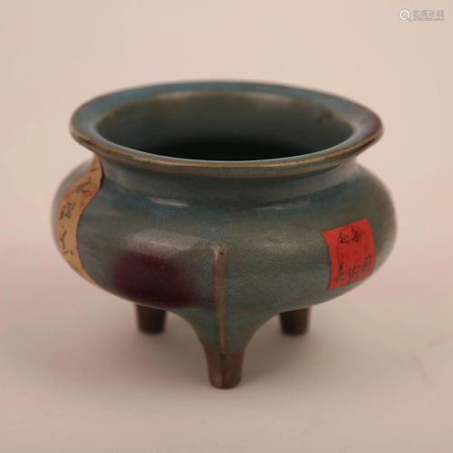 Northern Song Dynasty Jun Kiln Incense Burner