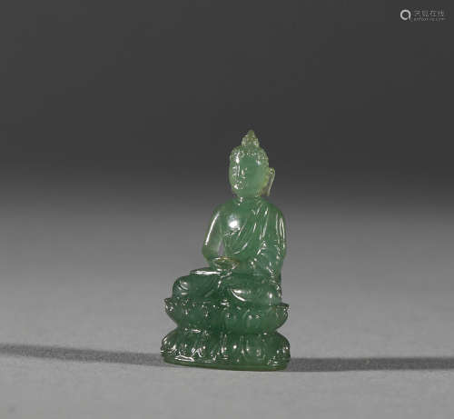 Emerald Buddha in Qing Dynasty