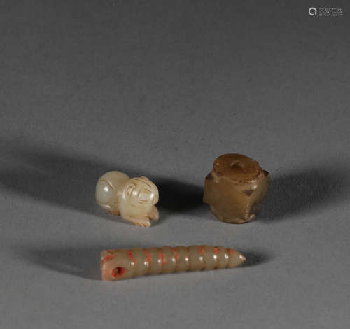A group of Hetian jade accessories in Han Dynasty
