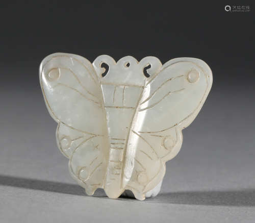Hetian Jade Butterfly in Qing Dynasty