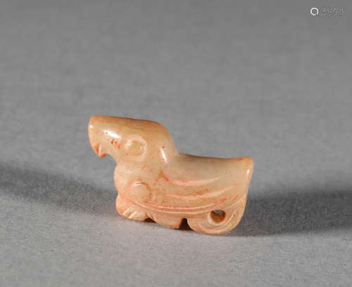 A group of animal jade ornaments in Han Dynasty