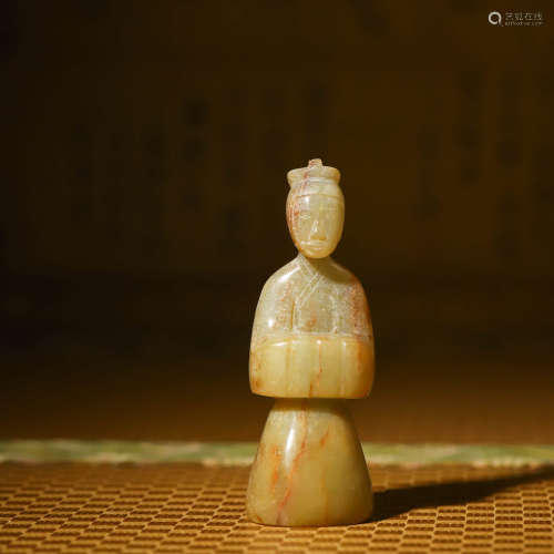 玉人物摆件A Carved Jade Figure