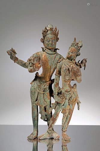 STANDING SHIVA AND PARVATI