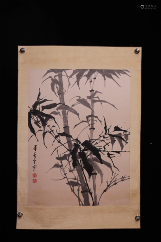 A Chinese Scroll Painting, Dong Shouping Mark