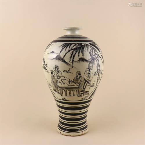 A Cizhou-Type Glazed Meiping Vase